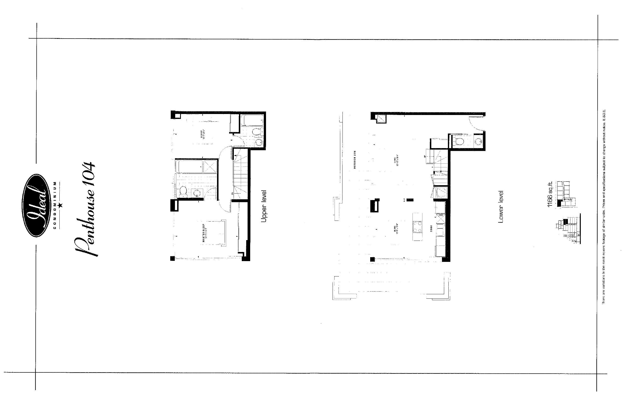Penthouse 104 floor plan