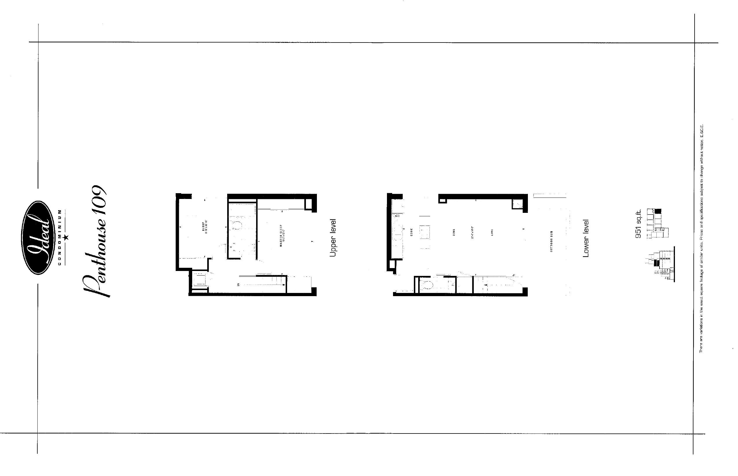 Penthouse 109 floor plan