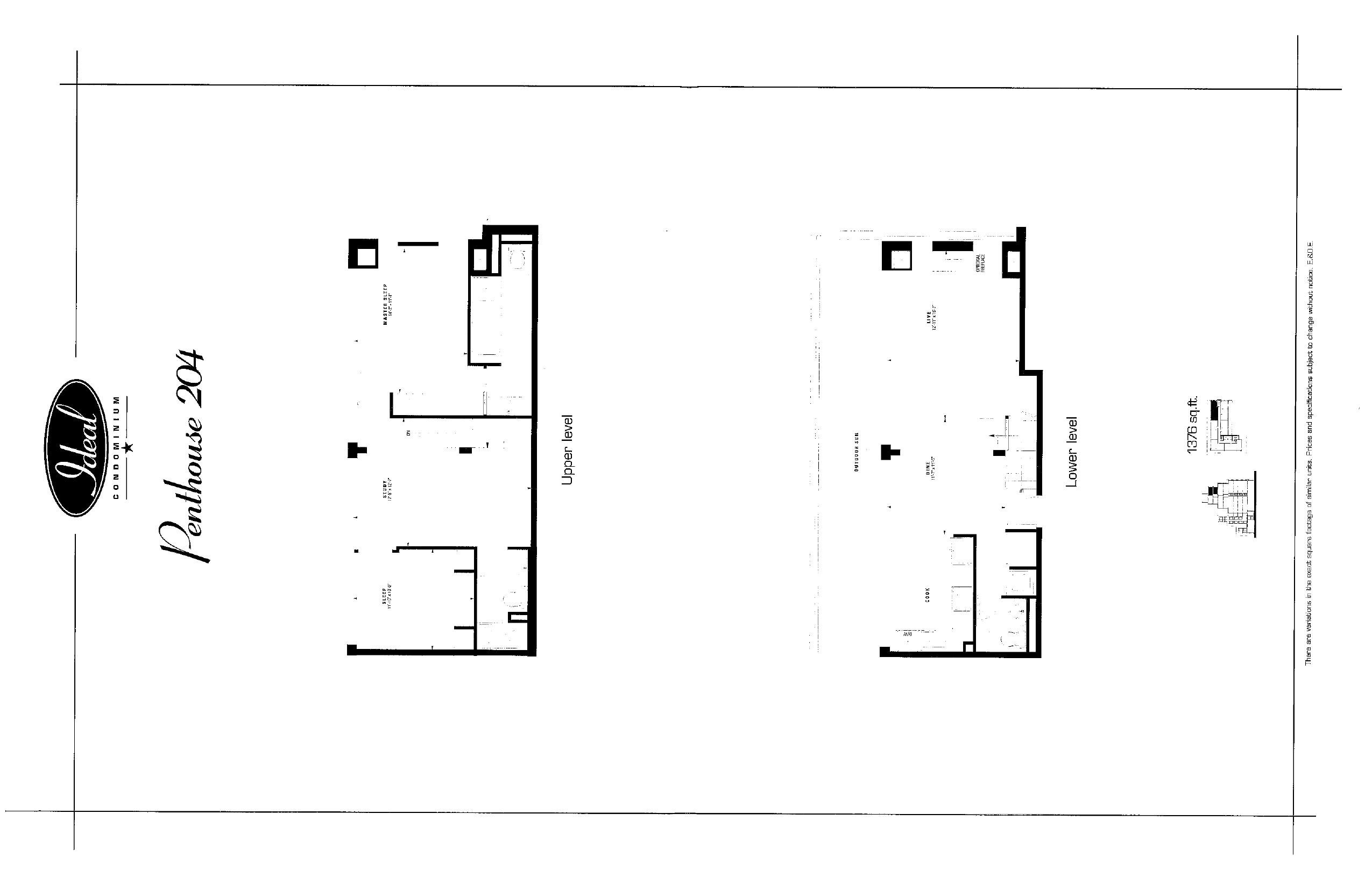 Penthouse 204 floor plan