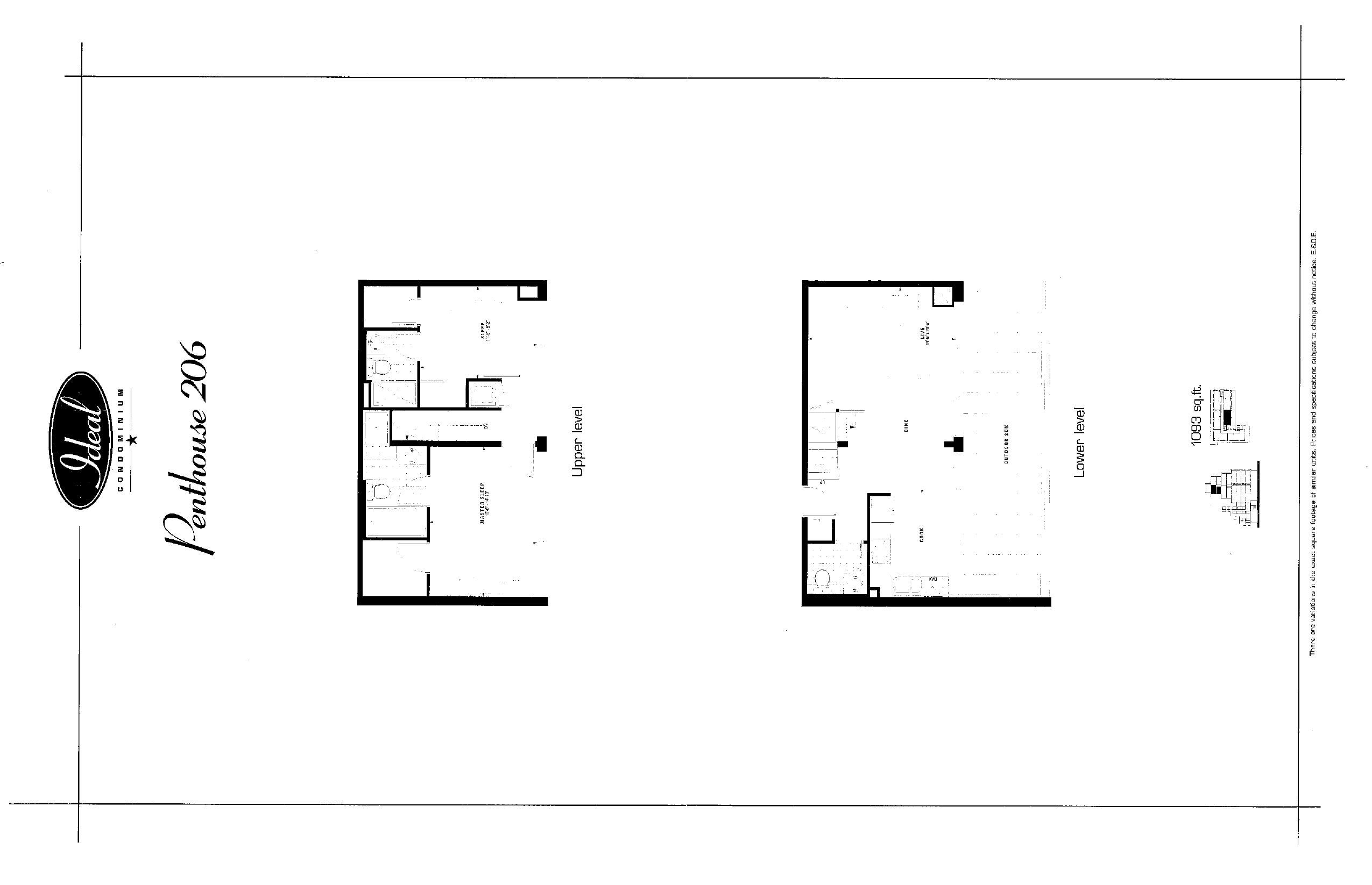 Penthouse 206 floor plan