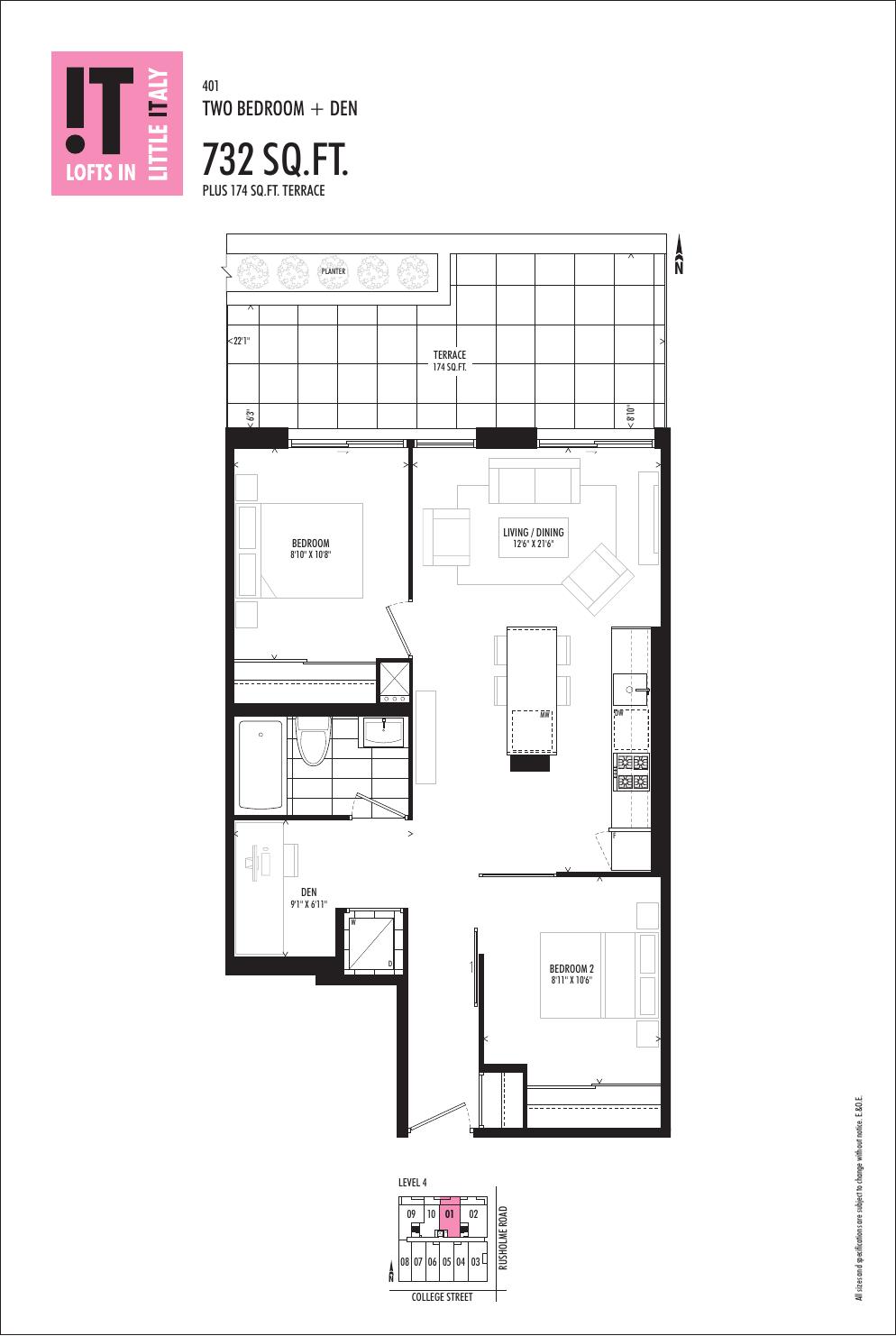 Suite 401 floor plan