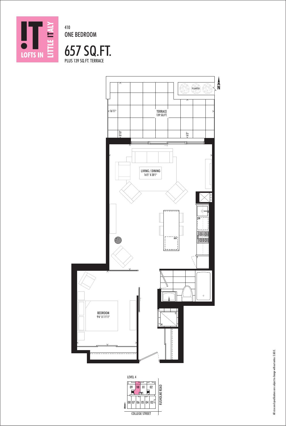 Suite 410 floor plan