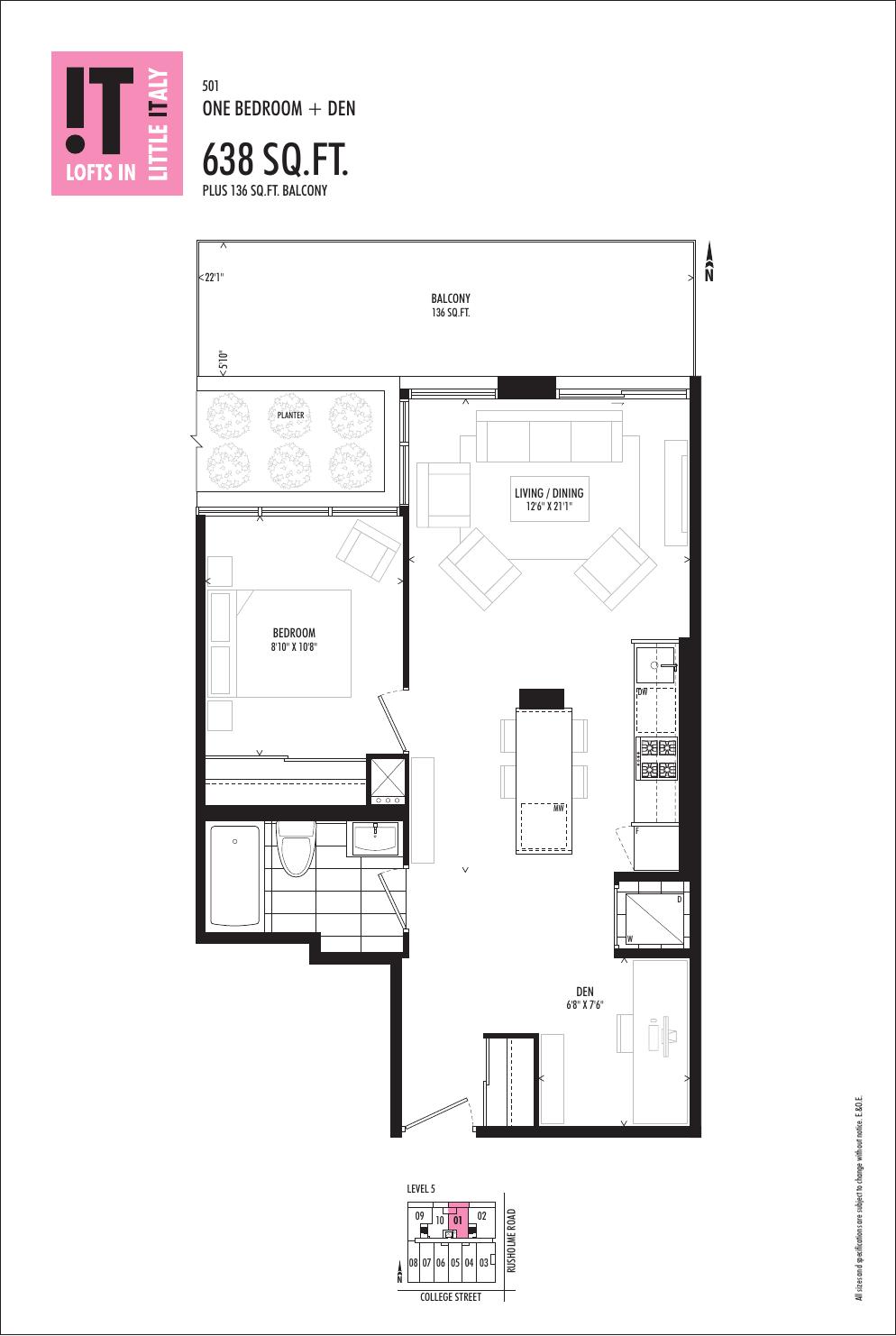 Suite 501 floor plan