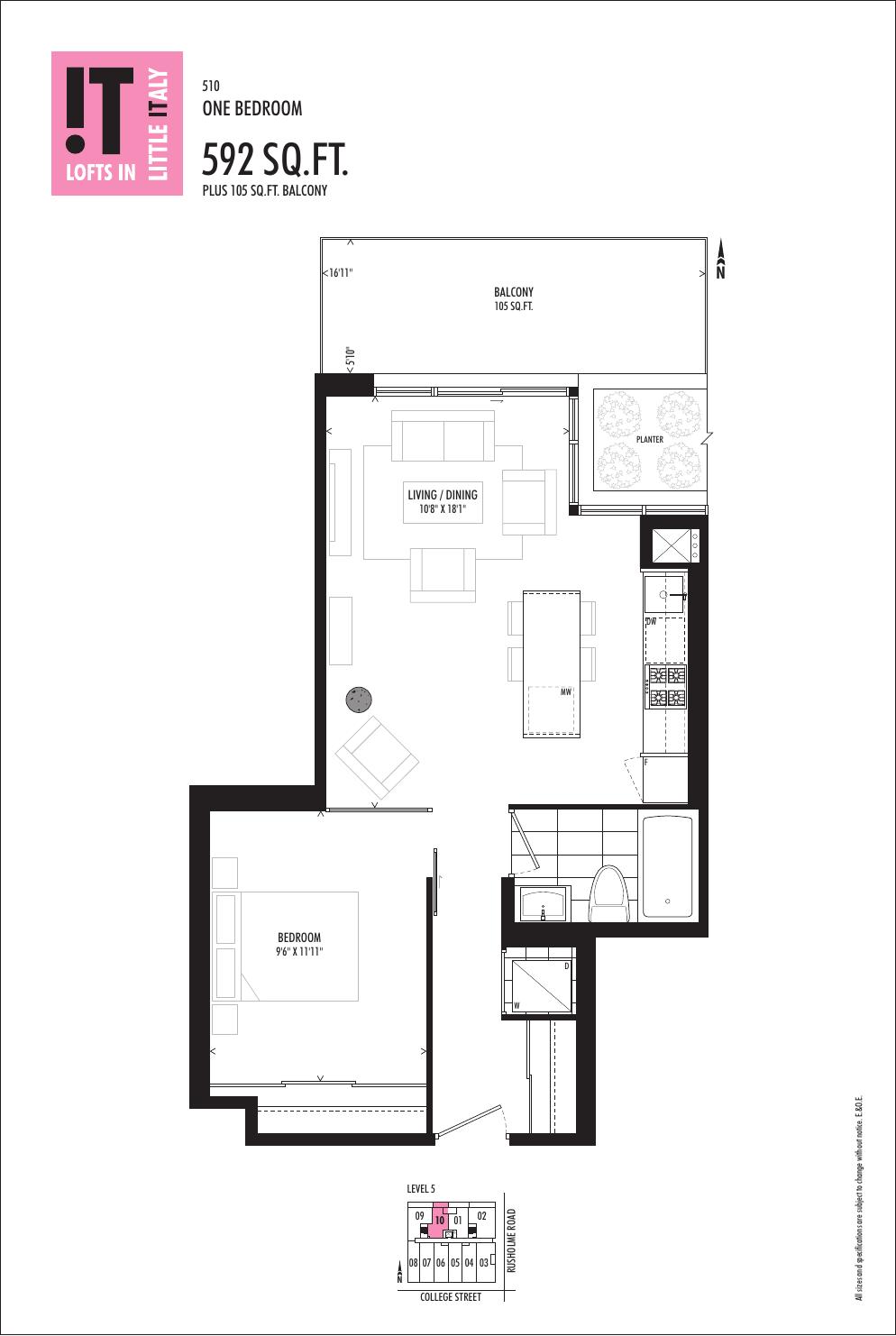 Suite 510 floor plan