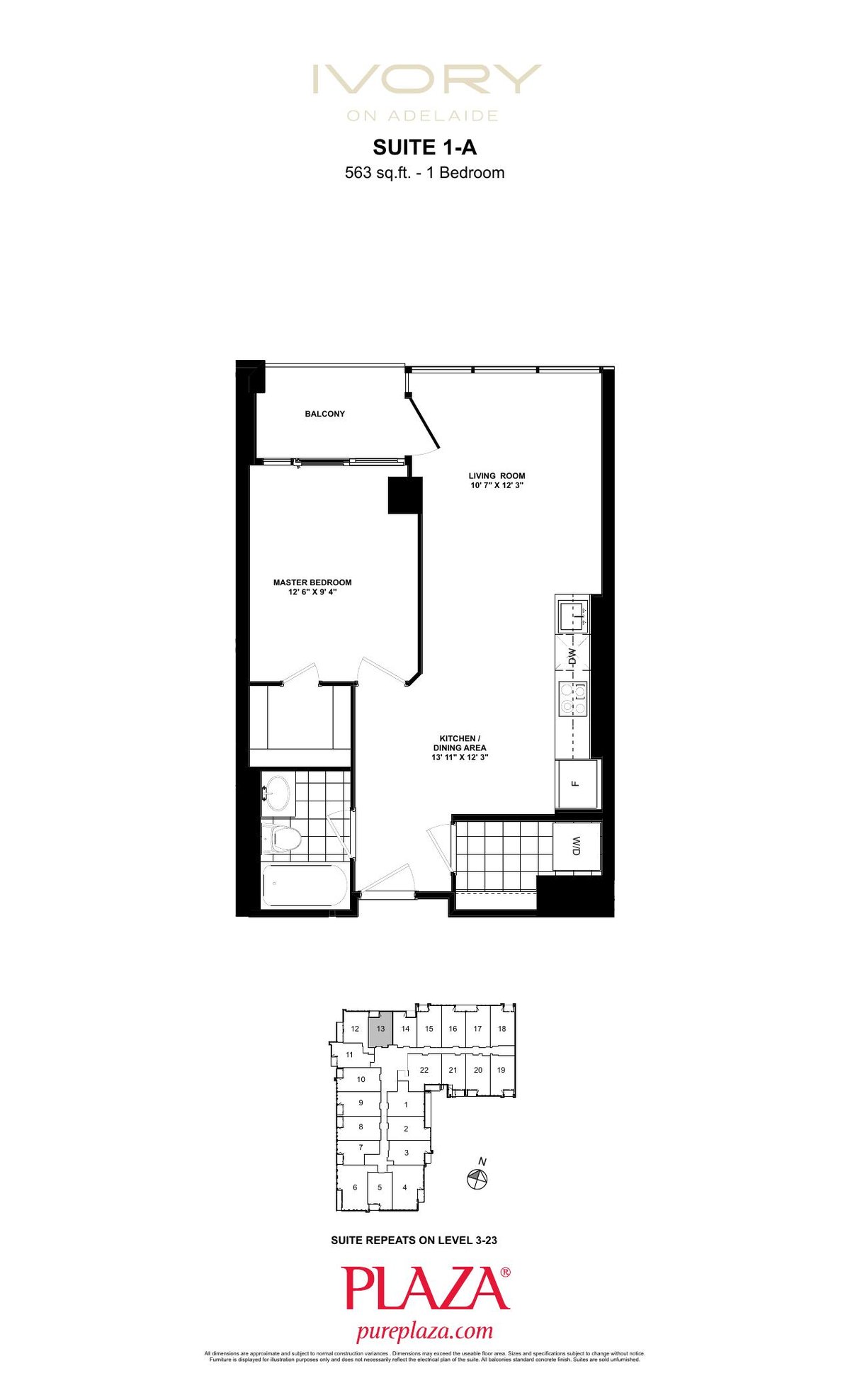 Suite 1-A floor plan