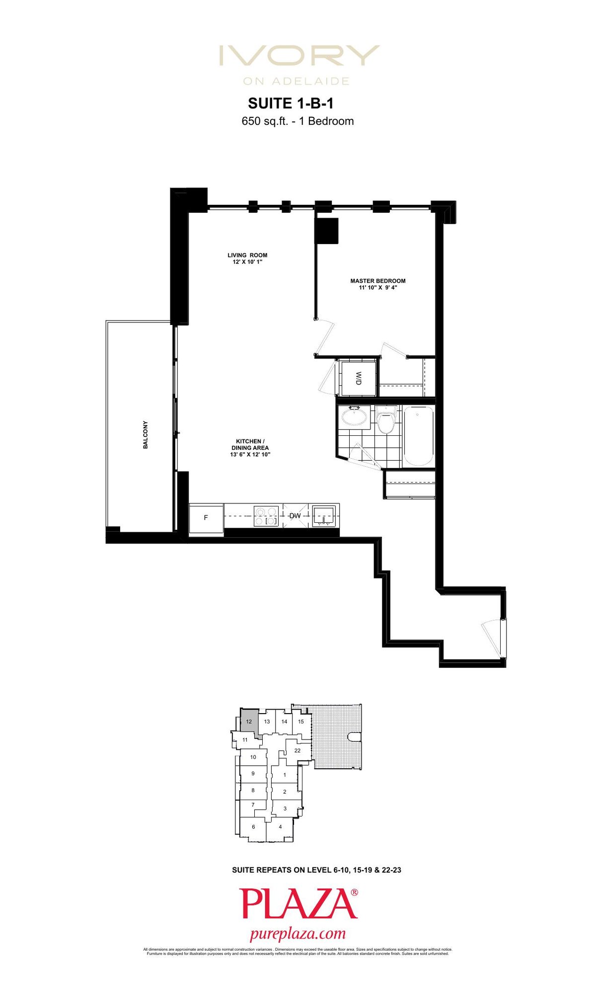 Suite 1-B-1 floor plan