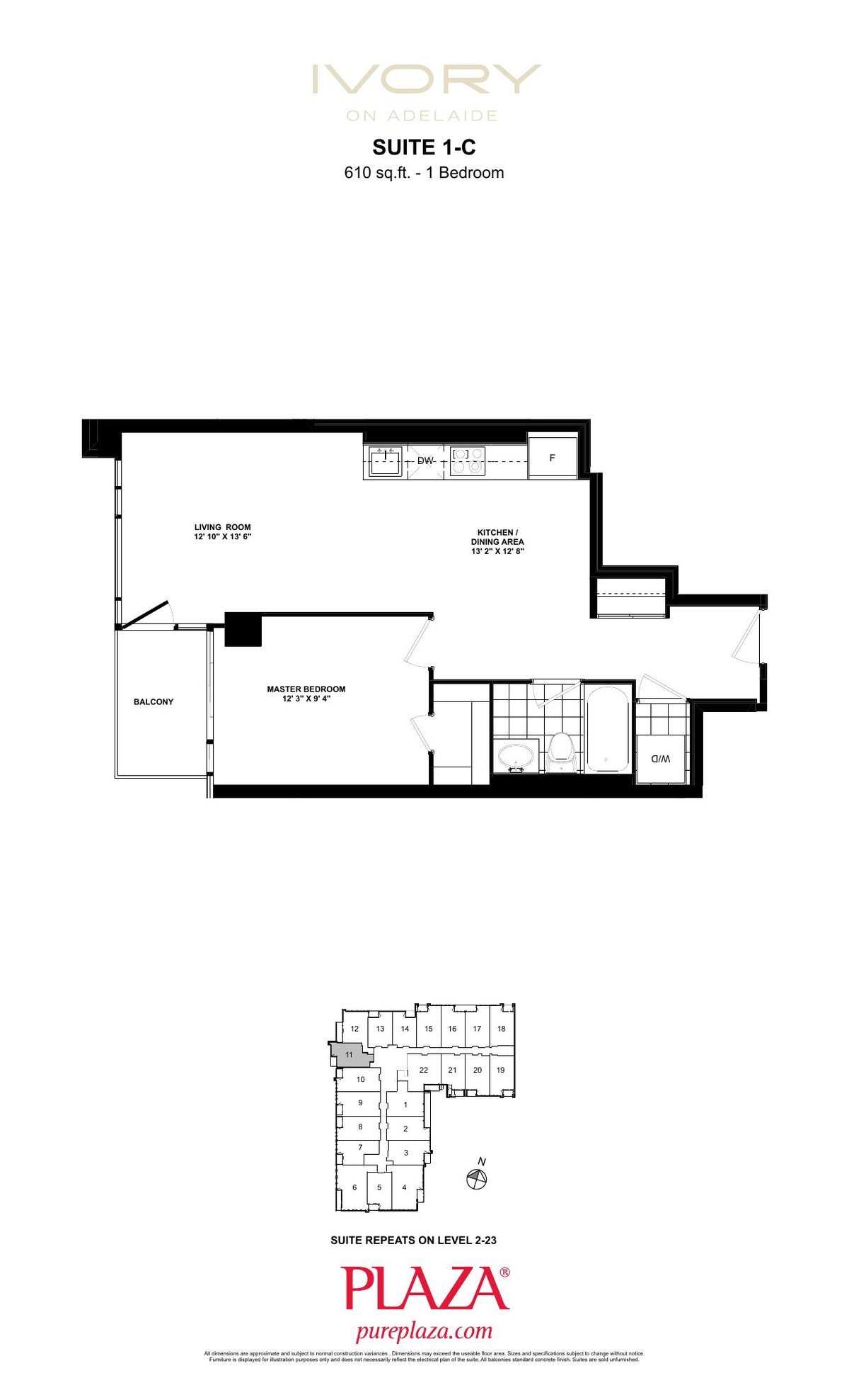 Suite 1-C floor plan