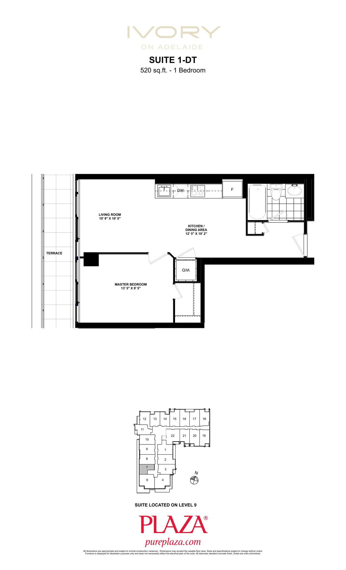 Suite 1-DT floor plan