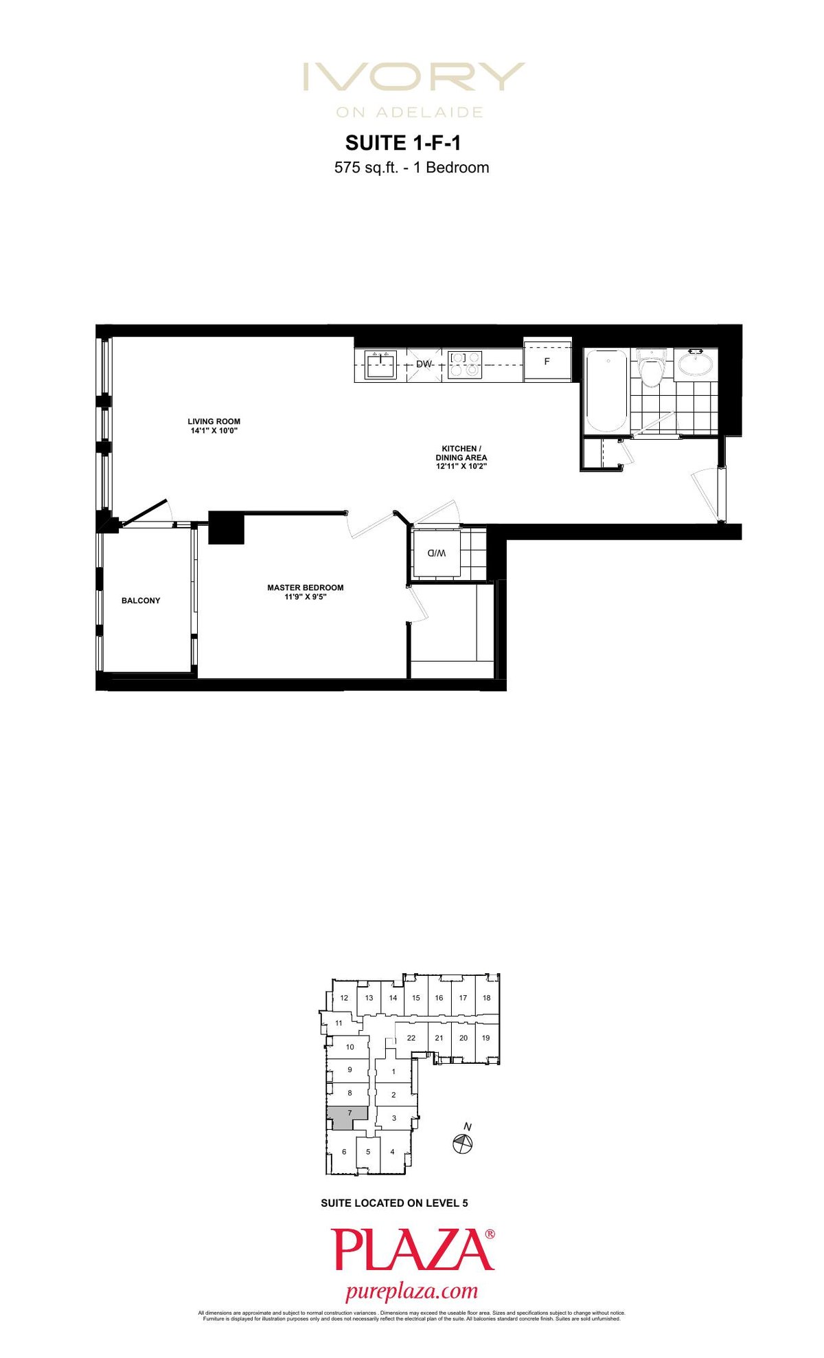 Suite 1-F-1 floor plan