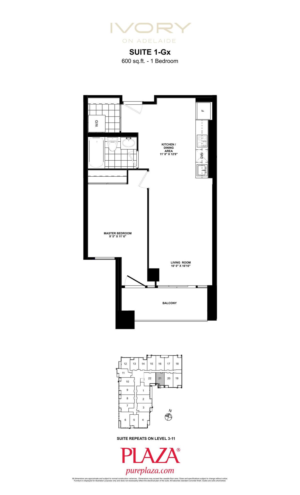 Suite 1-Gx floor plan