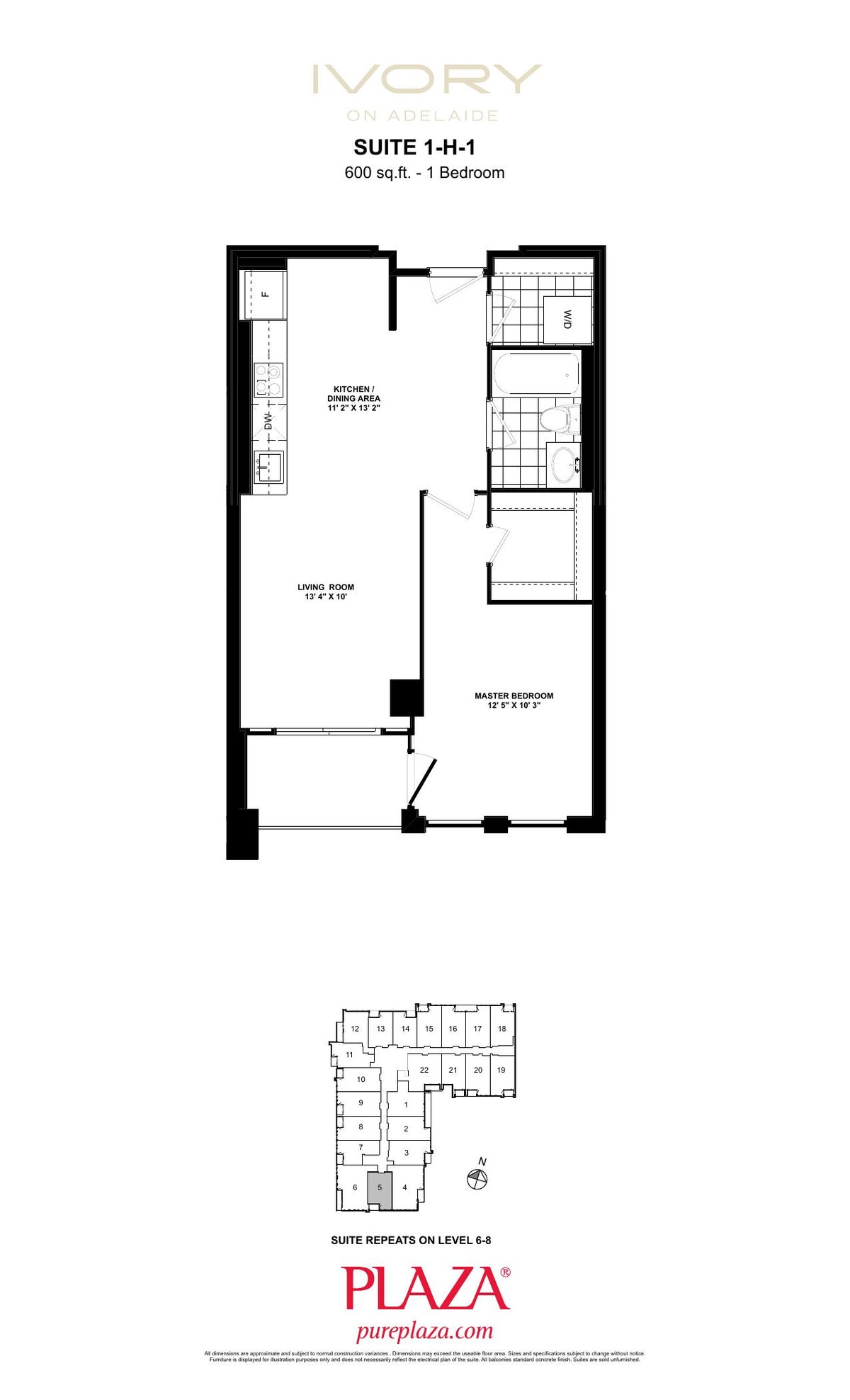 Suite 1-H-1 floor plan