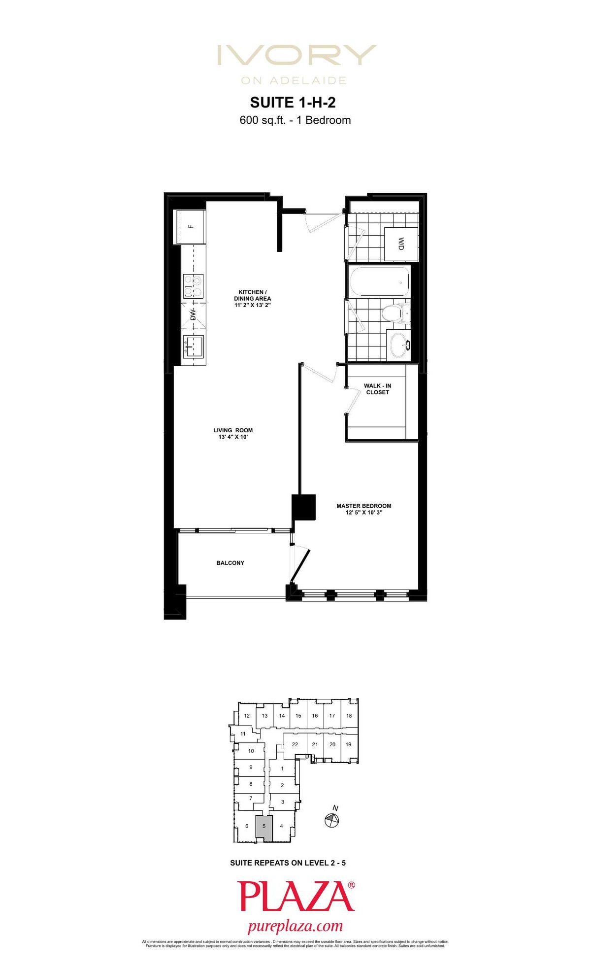Suite 1-H-2 floor plan