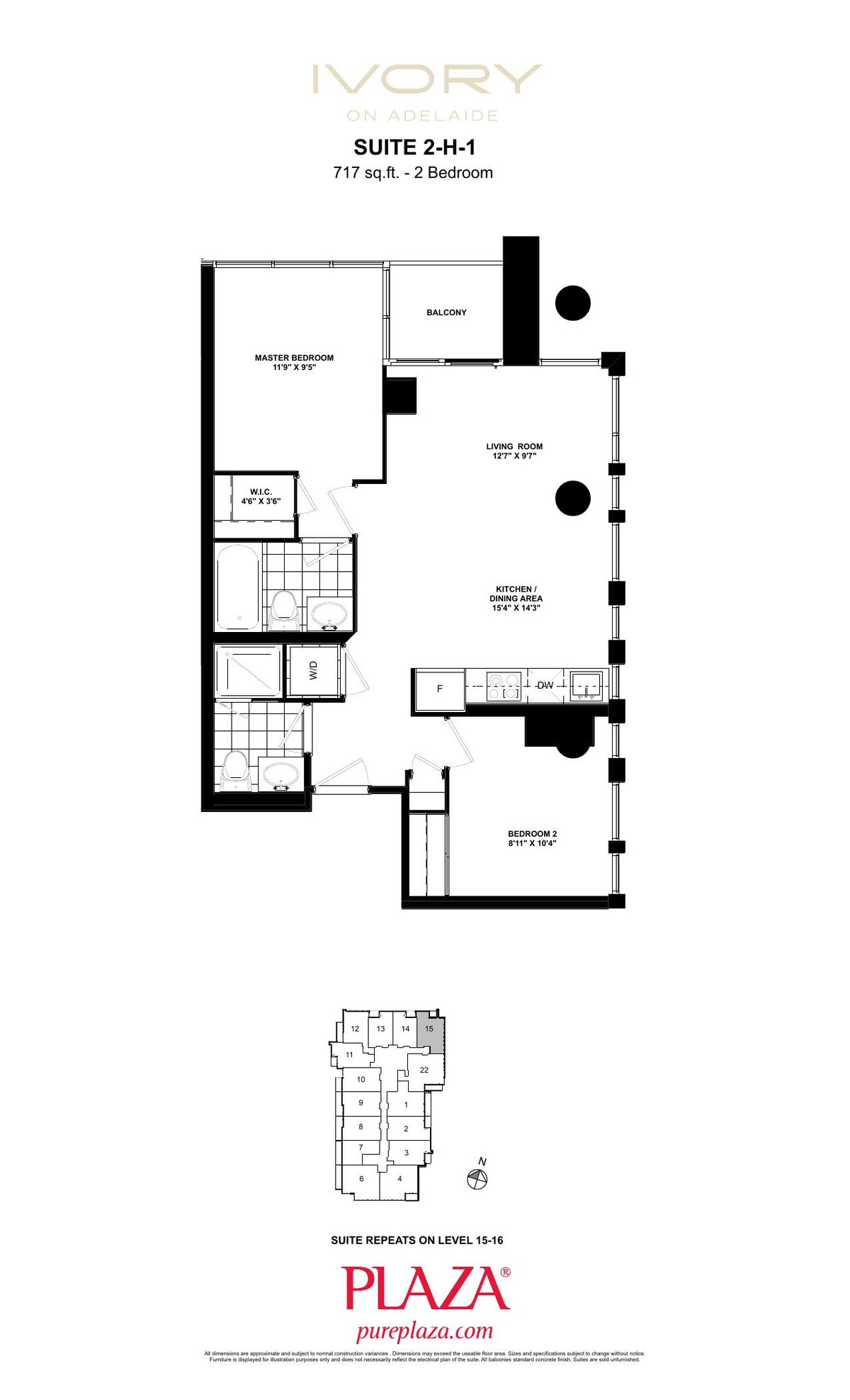 Suite 2-H-1 floor plan