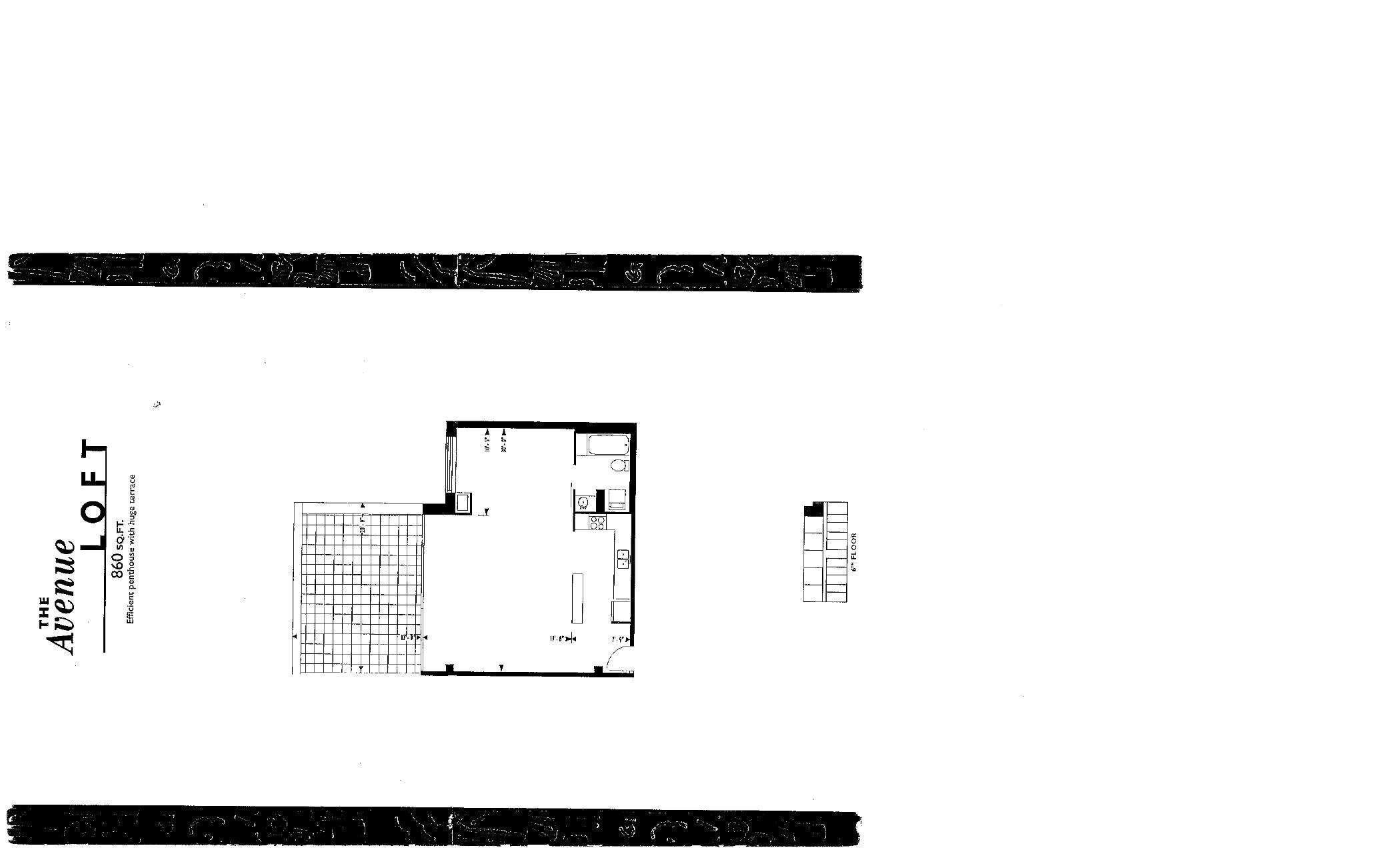 The Avenue Loft floor plan