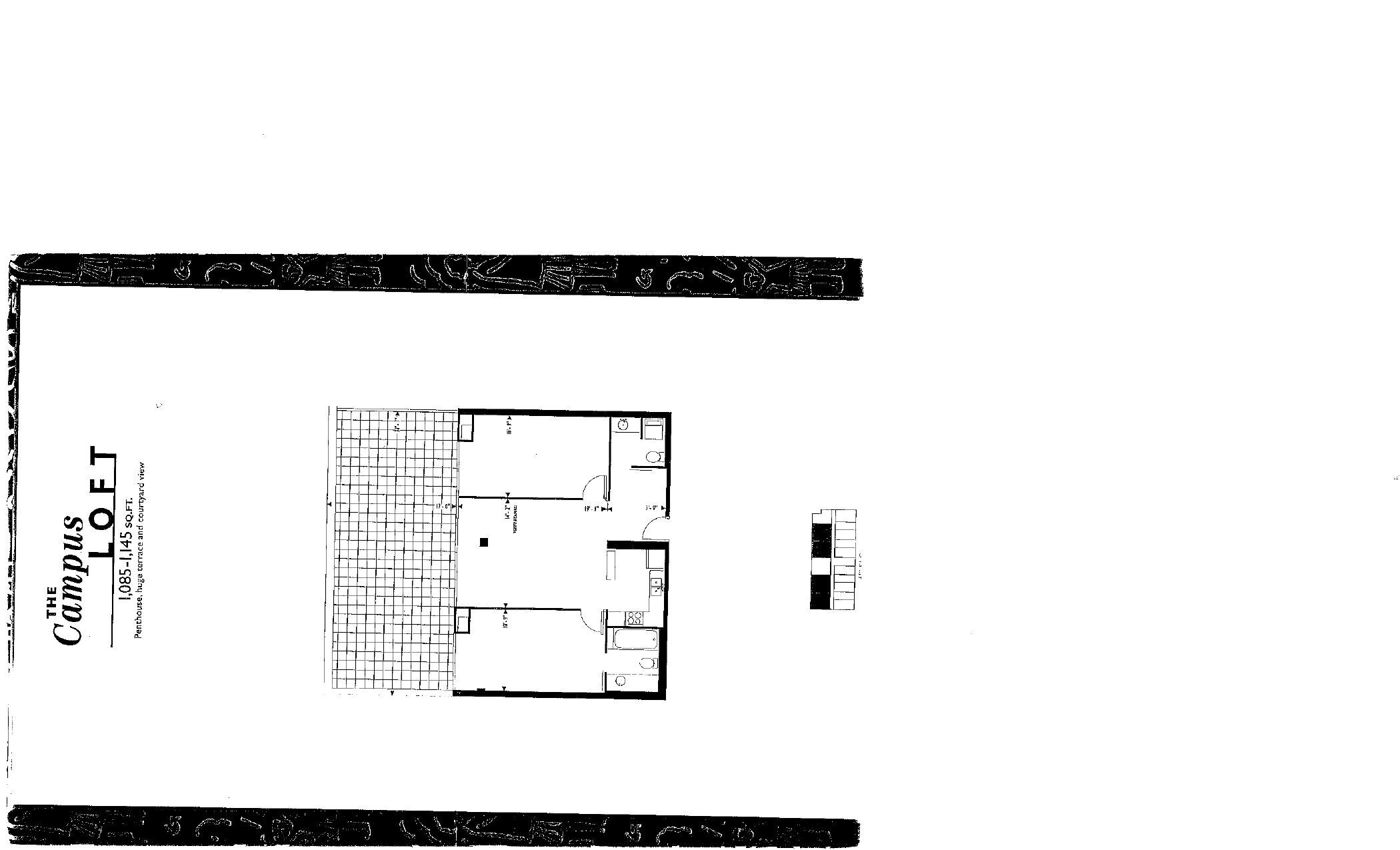 The Campus Loft floor plan