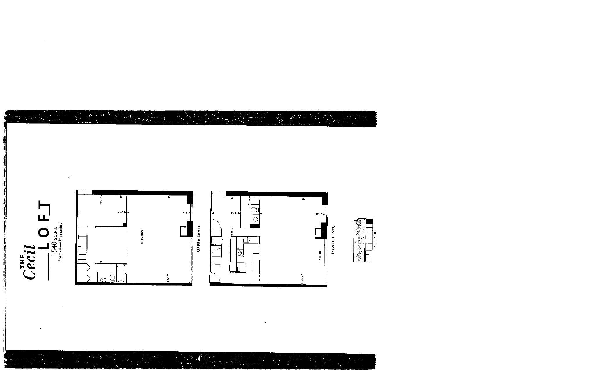 The Cecil Loft floor plan