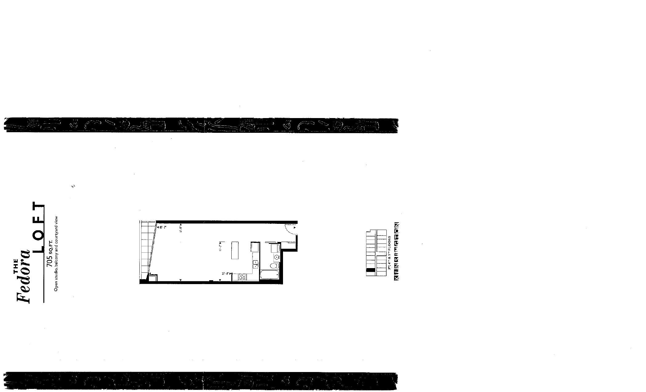 The Fedora Loft floor plan