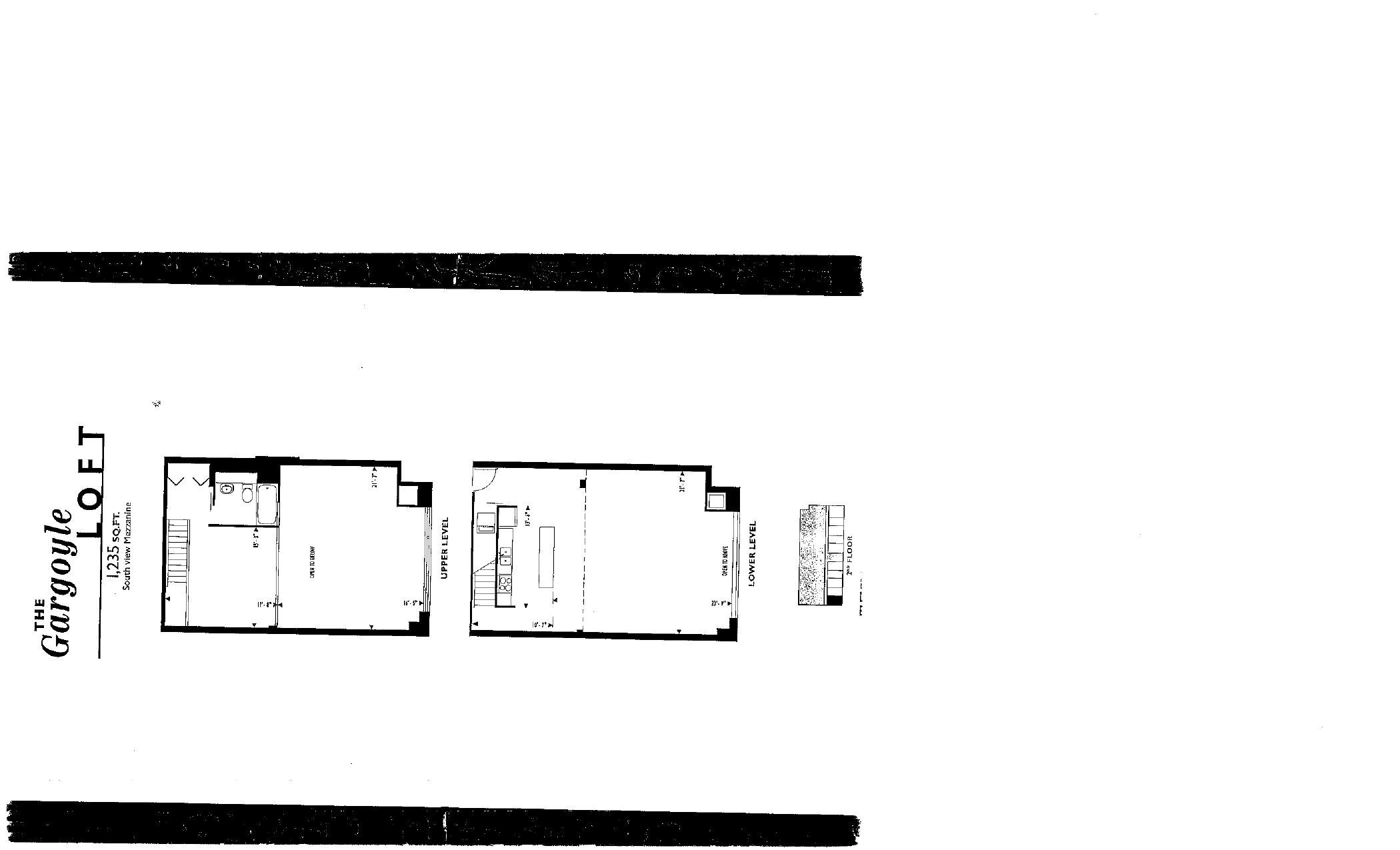 The Gargoyle Loft floor plan