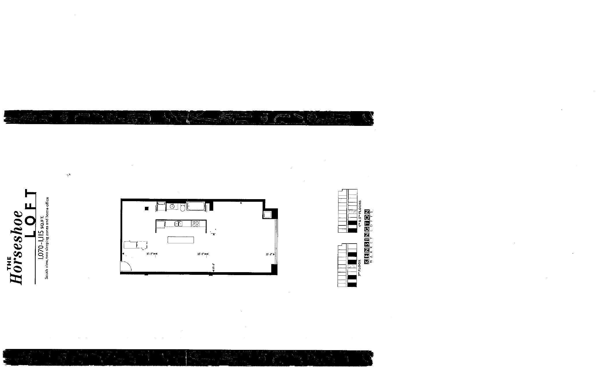 The Horseshoe Loft floor plan