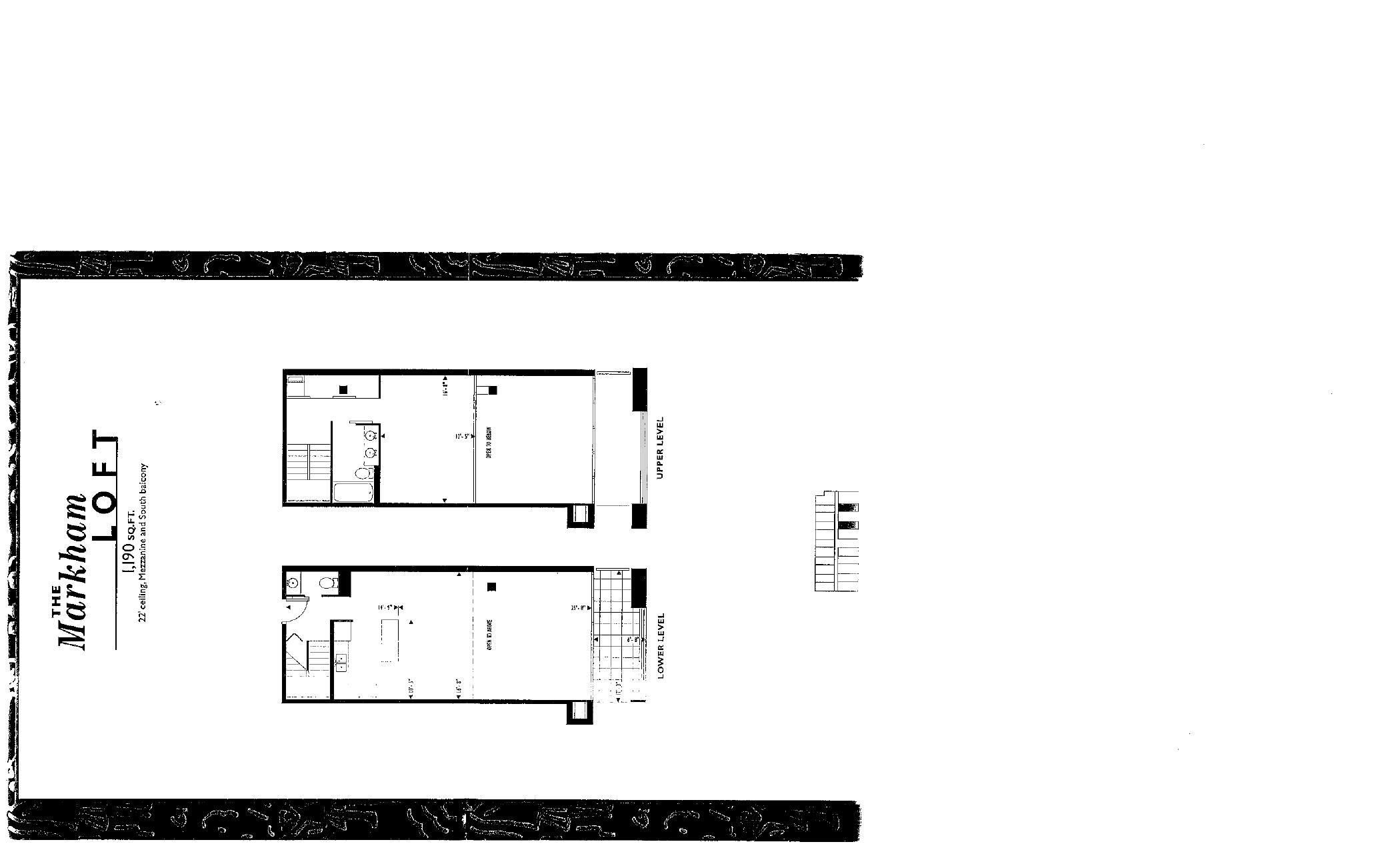The Markham Loft floor plan