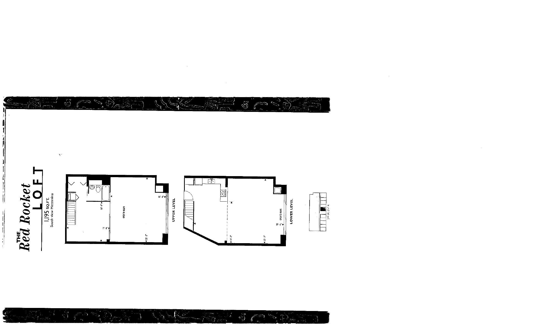 The Red Rocket Loft floor plan