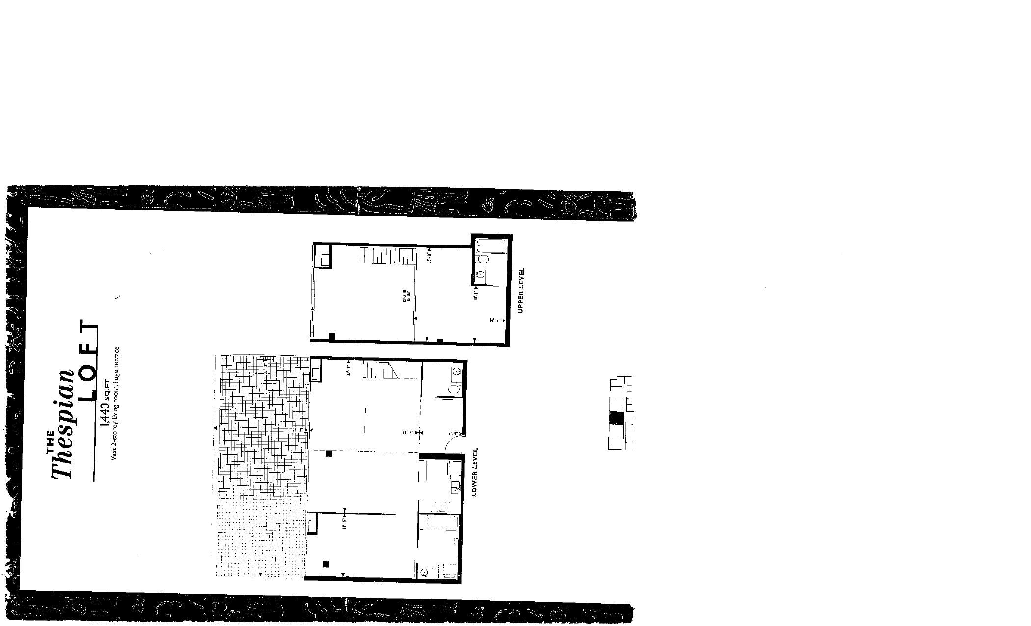 The Thespian Loft floor plan