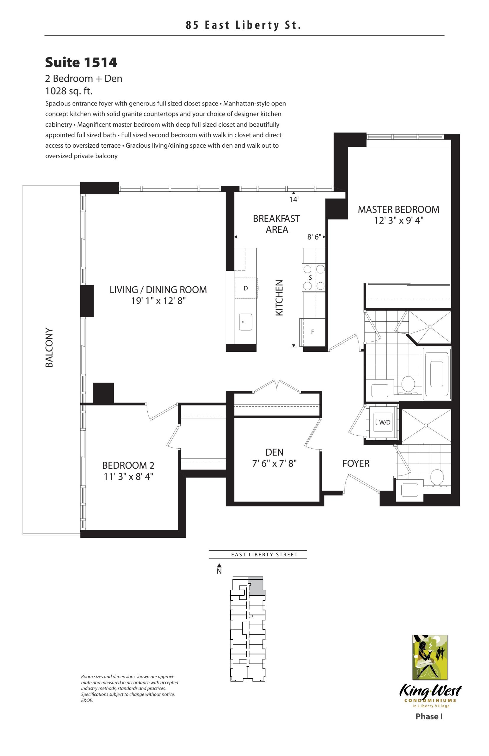 Suite 1514 floor plan