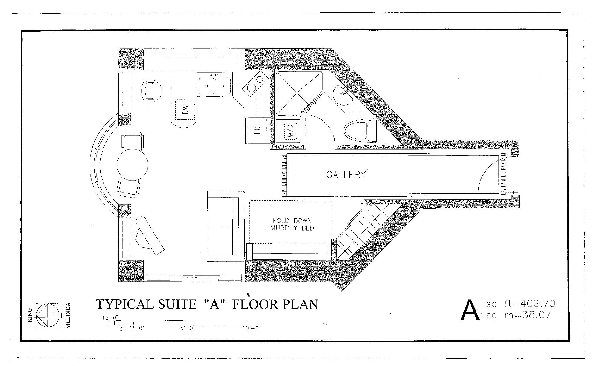 Suite A floor plan