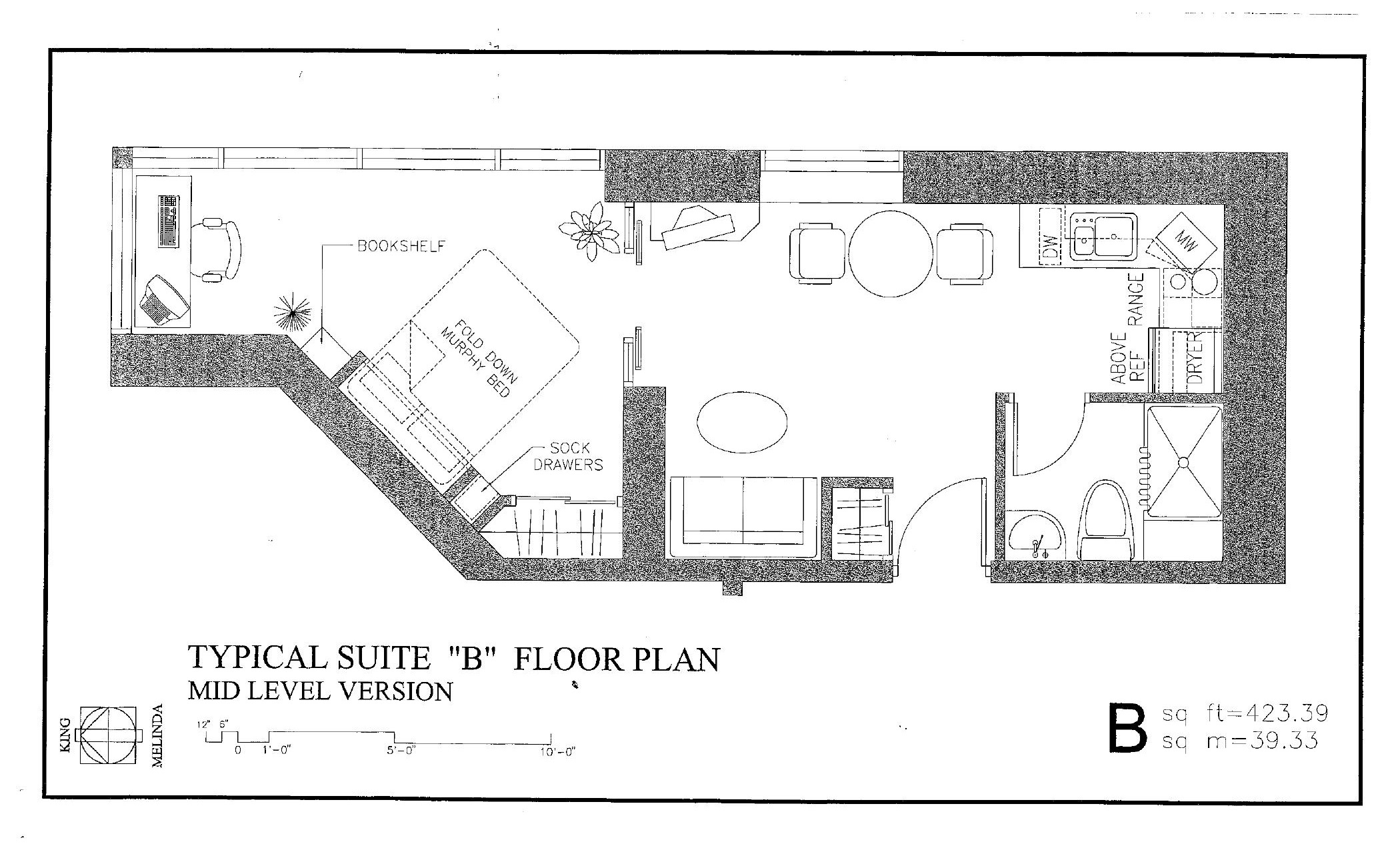 Suite B floor plan