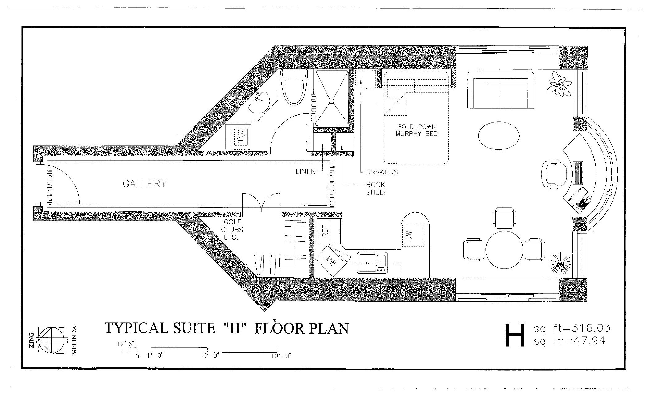Suite H floor plan