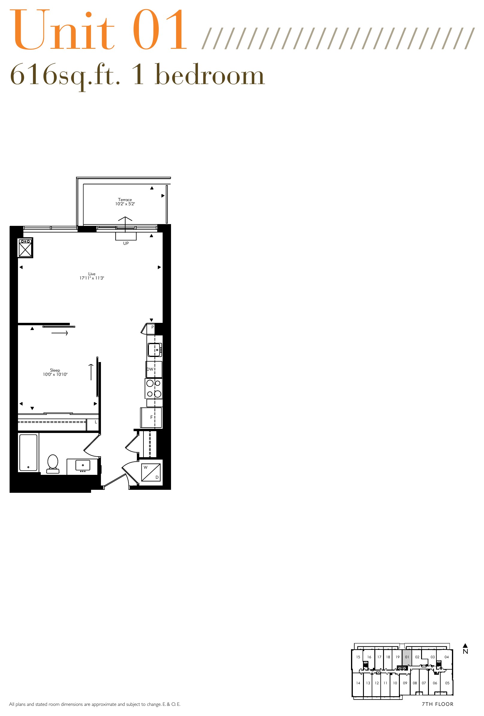 Unit 01 (7th Floor) floor plan
