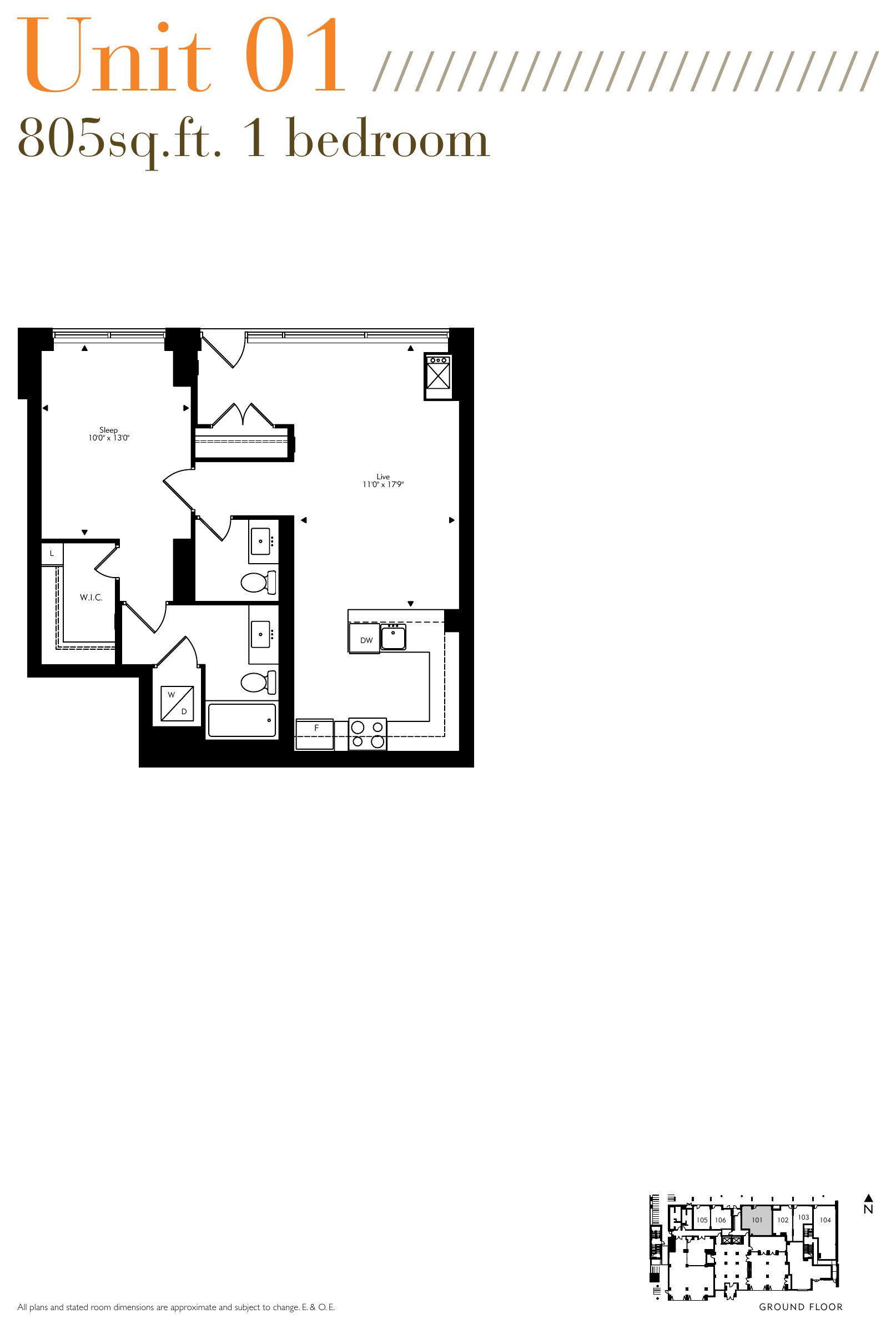Unit 01 floor plan