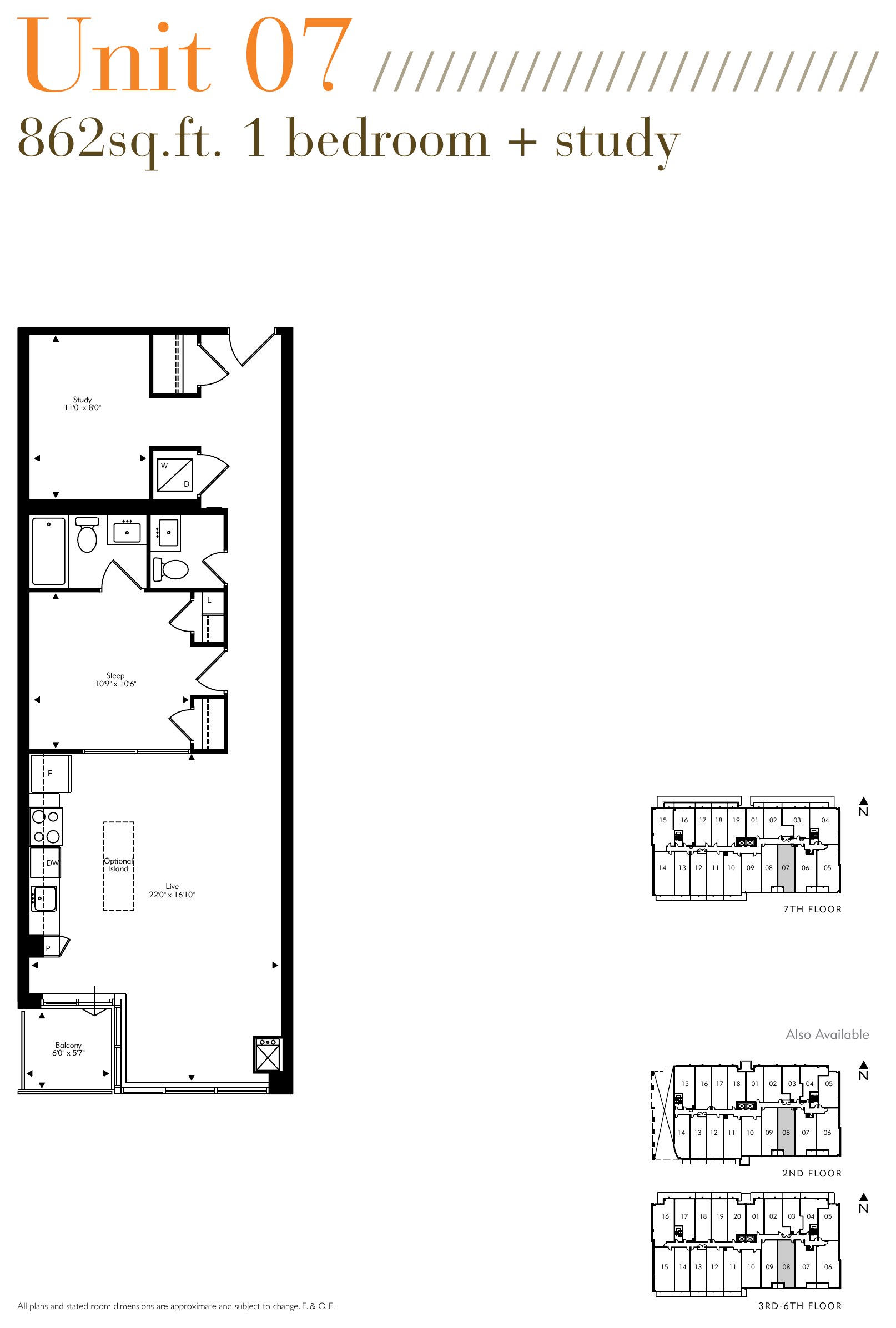 Unit 07 / 08 floor plan