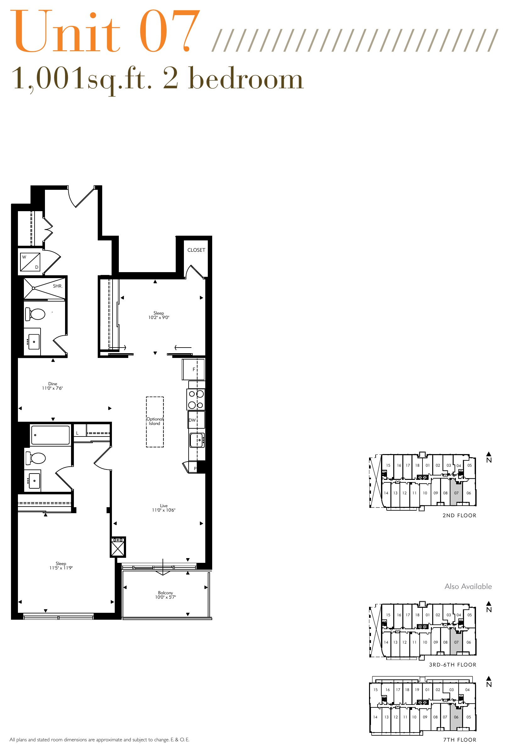 Unit 07 floor plan