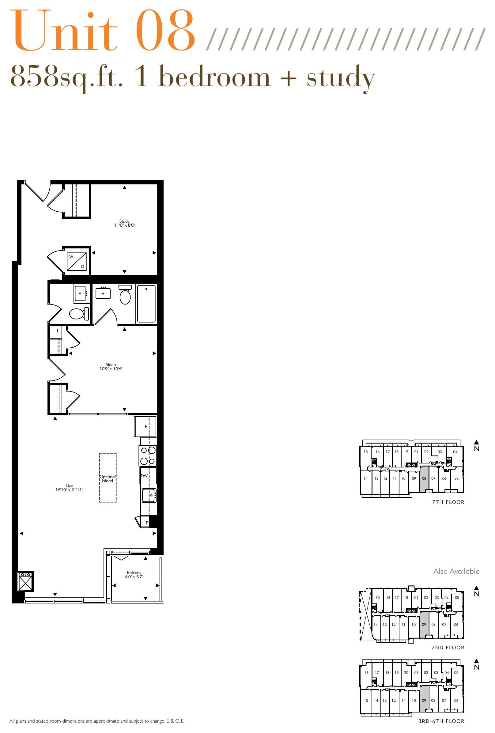 Unit 08 / 09 floor plan