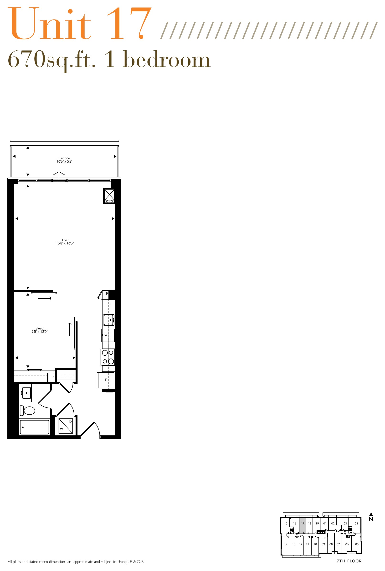 Unit 17 (7th Floor) floor plan