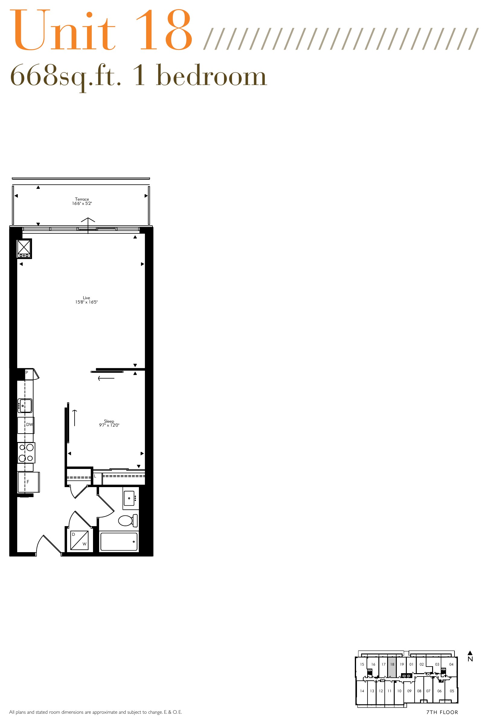 Unit 18 (7th Floor) floor plan