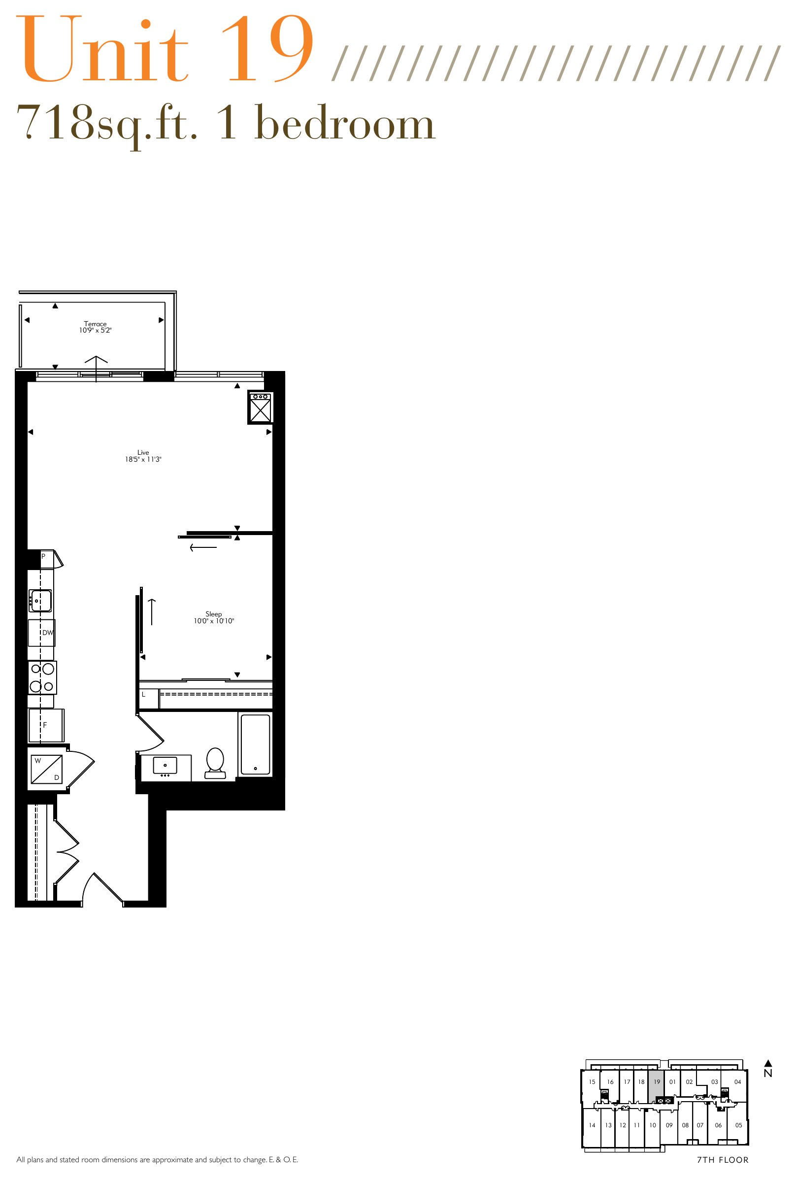 Unit 19 (7th Floor) floor plan