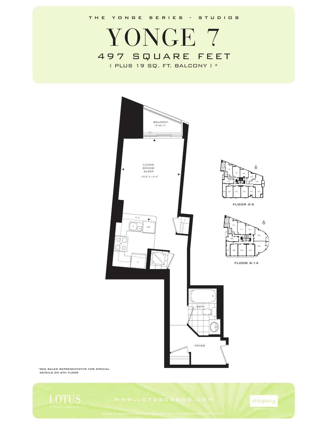 Yonge 7 floor plan