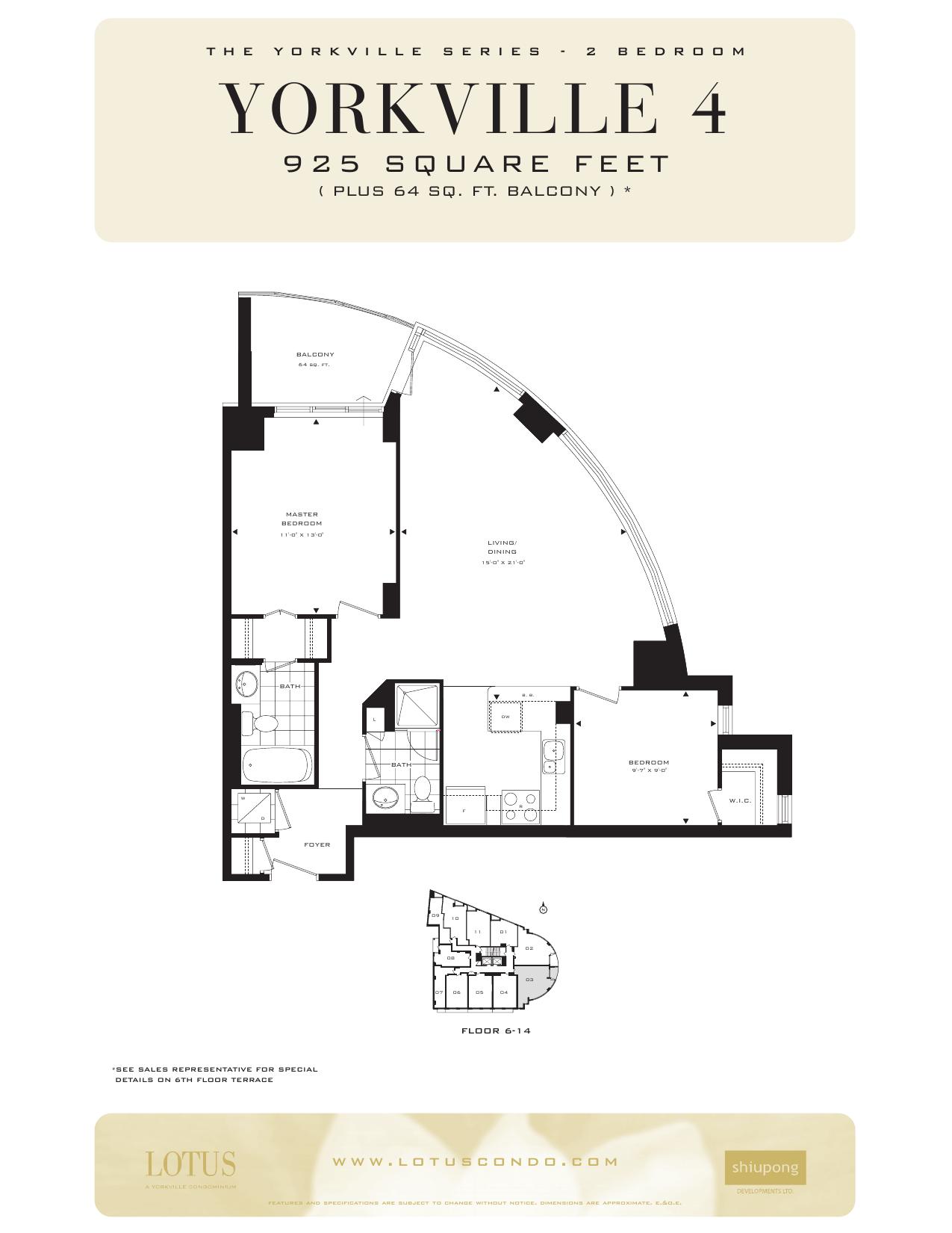 Yorkville 4 floor plan