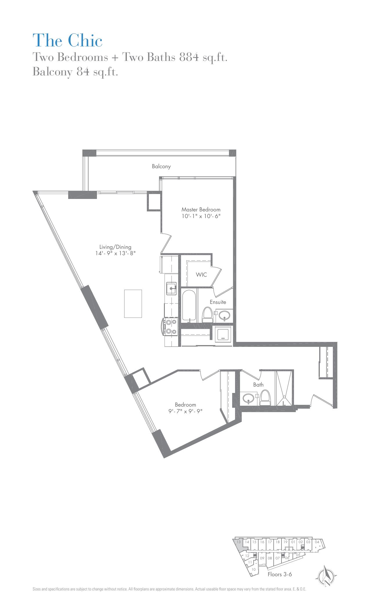 The Chic floor plan