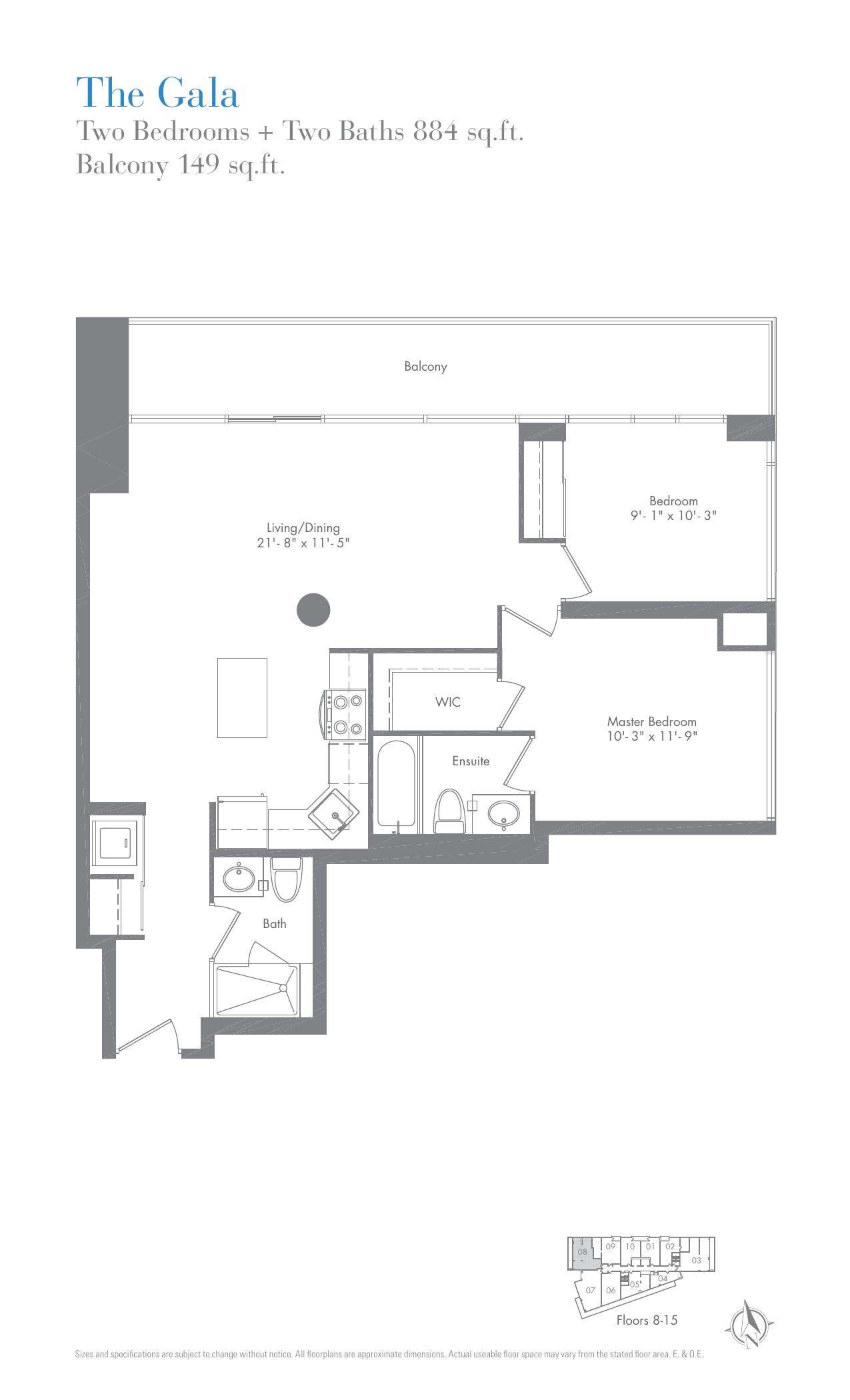 The Gala floor plan