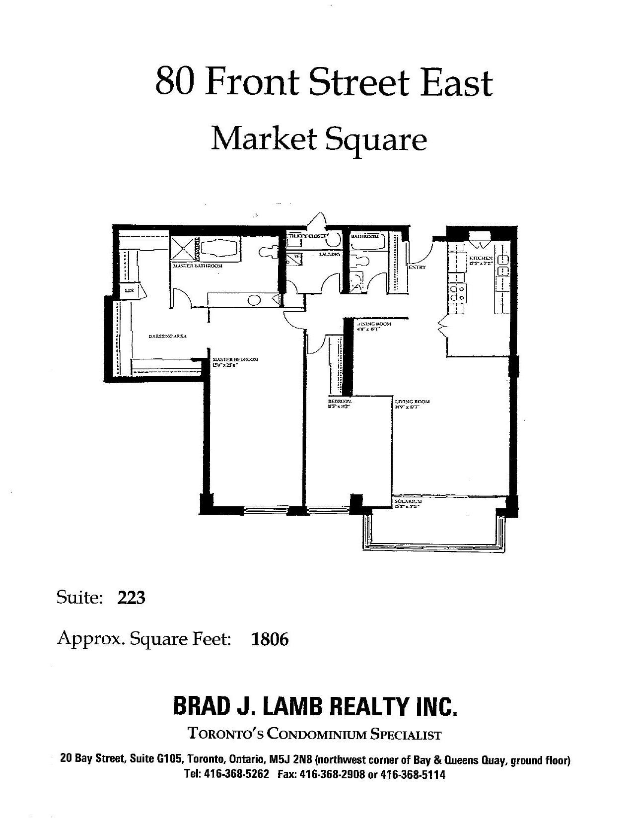 Suite 223 (80 Front) floor plan