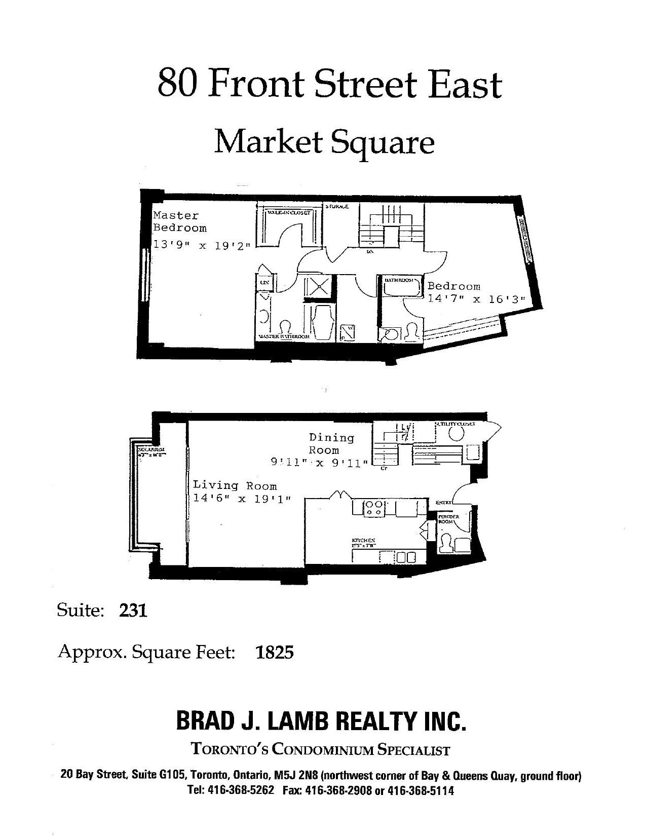 Suite 231 (80 Front) floor plan