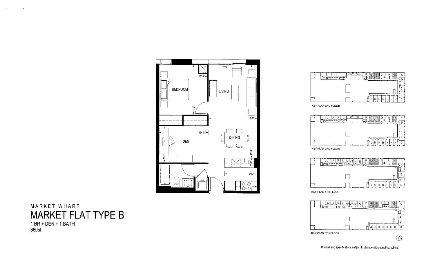 Market Flat Type B floor plan