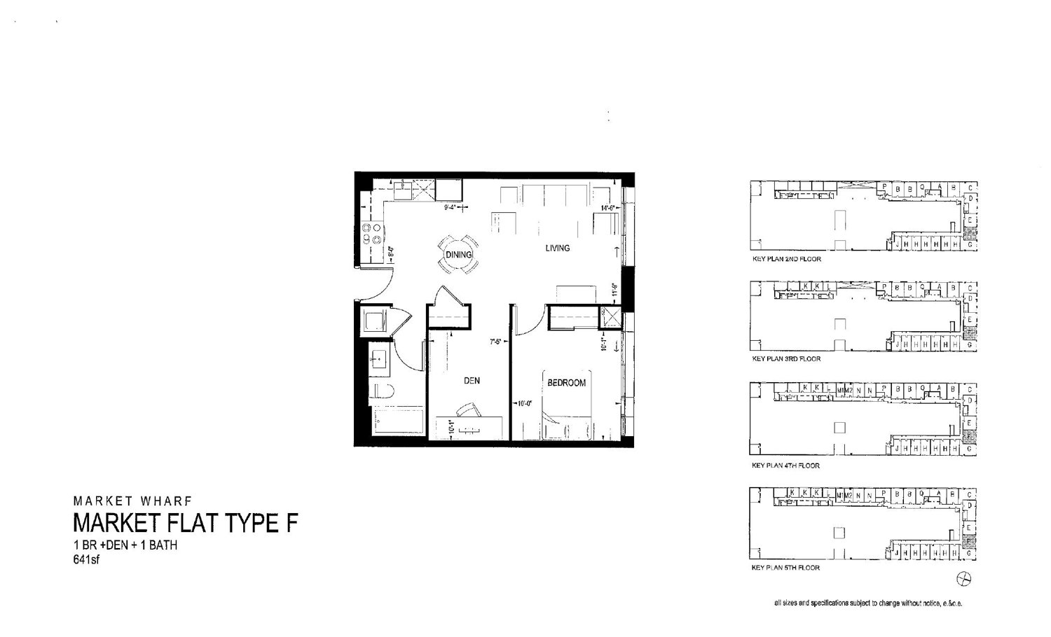 Market Flat Type F floor plan