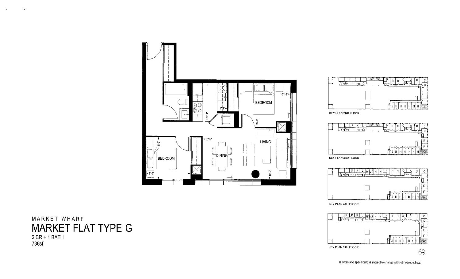 Market Flat Type G floor plan