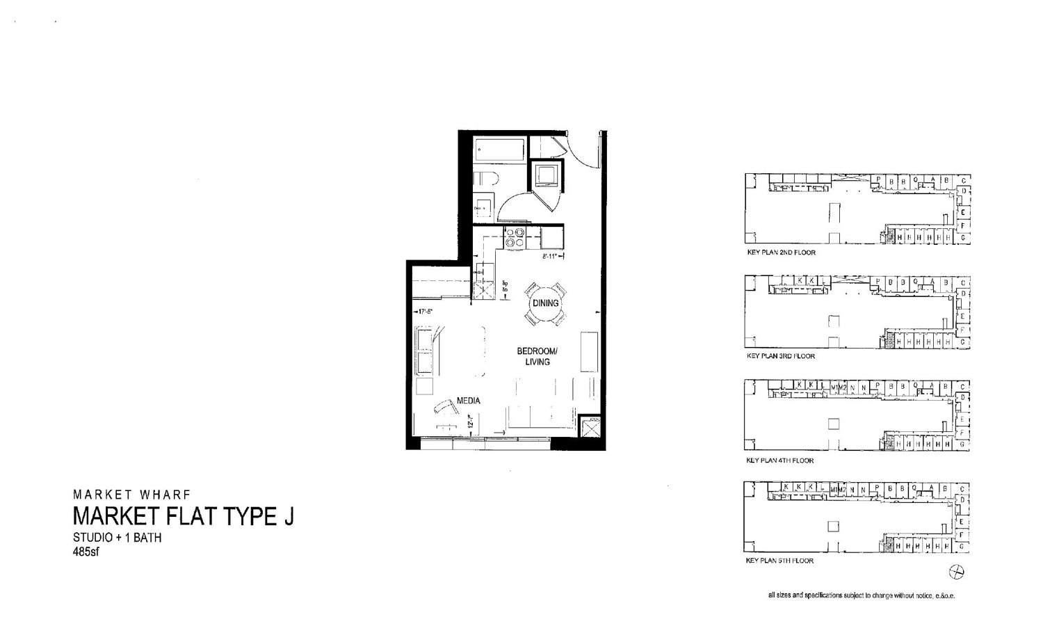 Market Flat Type J floor plan
