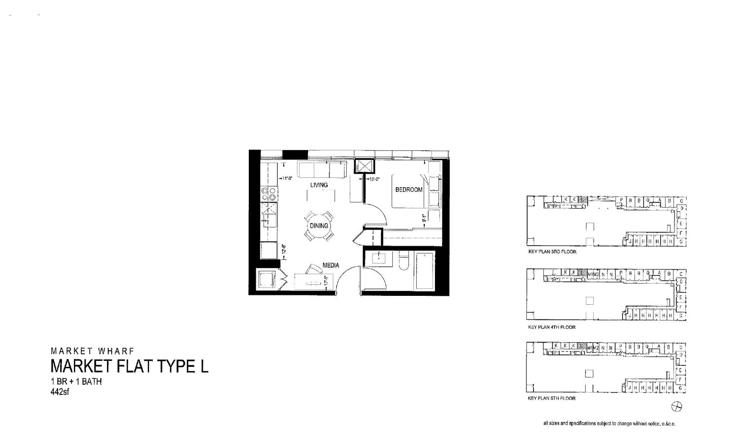 Market Flat Type L floor plan