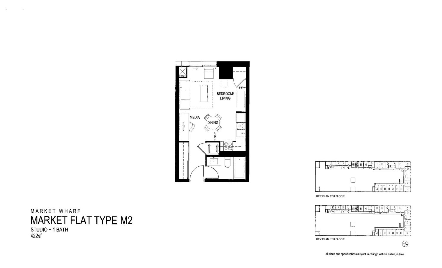 Market Flat Type M2 floor plan